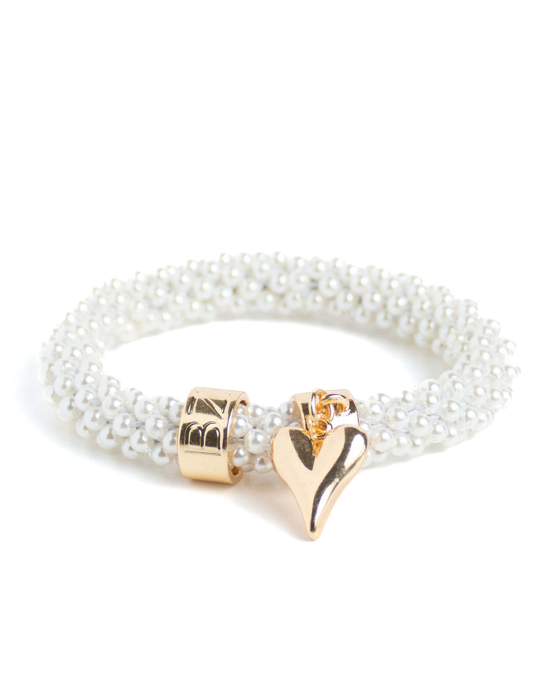 BEADZ LUX - White Pearl Heart (RVS)