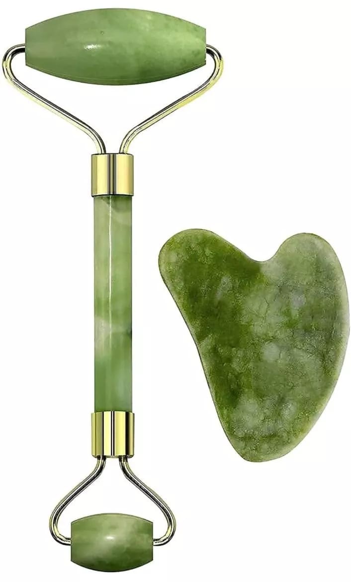 GUA SHA SET : jadesteen + jaderoller